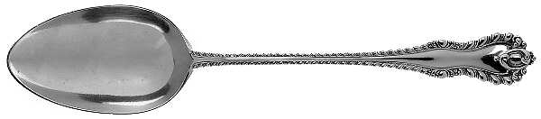 Mazarin (Sterling, 1892, No Monograms) Gravy/Dressing Spoon with Button