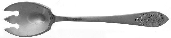 Pointed Antique#3-Engraved (Sterling) Monogram Ice Cream Fork