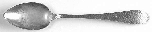 Pointed Antique-Hammered (Sterling) Monogram Teaspoon