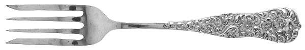 Rococo (Sterling, 1888) Individual Salad Fork