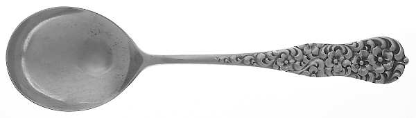 Rococo (Sterling, 1888) Round Bowl Soup Spoon (Gumbo)