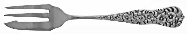 Rococo (Sterling, 1888) Individual Pie Fork