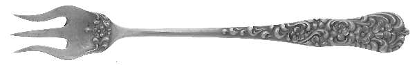 Rococo (Sterling, 1888) Oyster Fork