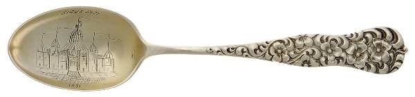 Rococo (Sterling, 1888) Souvenir Spoon (Teaspoon)