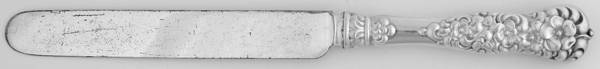 Rococo (Sterling, 1888) Blunt Hollow Table Knife with Bolster