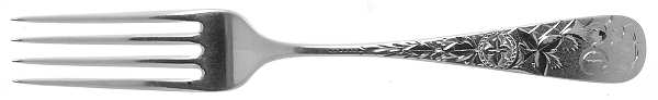 Lily (Sterling) Monogram Fork