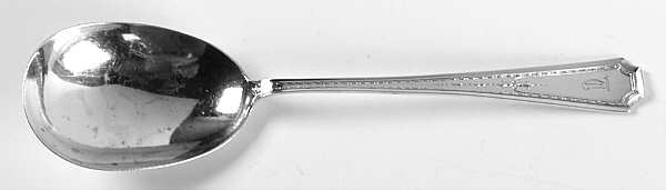 Colfax (Sterling, 1922, Monograms) Solid Salad Serving Spoon