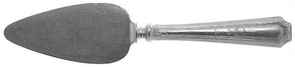 Colfax (Sterling, 1922, Monograms) Cheese Server with Silverplate Blade