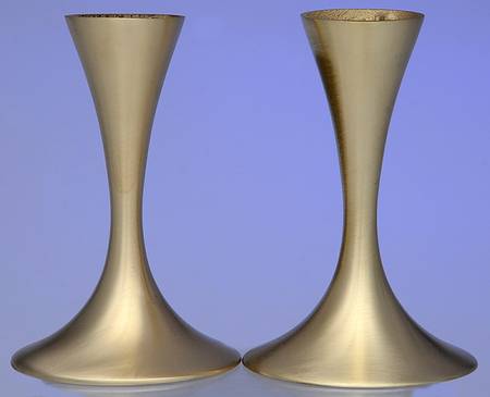 Regal (Dirigold, Hollowware) Pair of 5" Console Candleholders