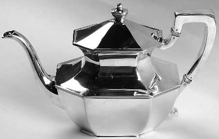 Queen Anne-Plain (Sterling, 1910, Hollowware) Coffee Pot