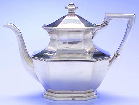 Queen Anne-Plain (Sterling, 1910, Hollowware) Coffee Pot