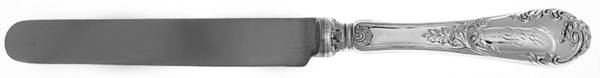 Louis XIV-Old Style (Sterling, 1888, Monograms) Blunt Hollow Knife