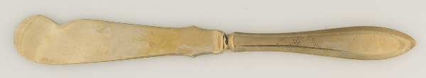 Regal (Dirimetal, Sweden, Possible Clover Backstamp) Flat Handle Master Butter Knife