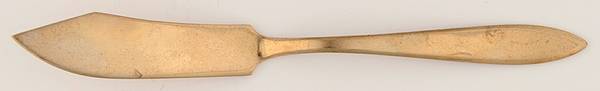 Regal (Dirimetal, Sweden, Possible Clover Backstamp) Flat Handle Master Butter Knife