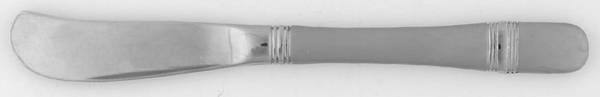 Satin Astragal (Stainless) Flat Handle Master Butter Knife