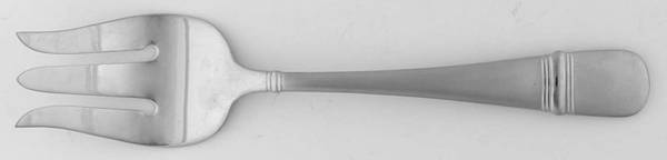 Satin Astragal (Stainless) Medium Solid Cold Meat Serving Fork