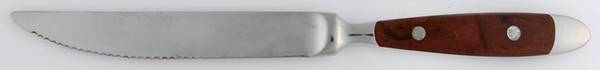 DAO3 (STAINLESS) Individual Steak Knife Hollow Handle Serrate Blade