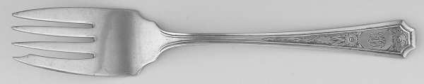 Fairfax-Engraved Y (Sterling) Individual Salad Fork by Durgin
