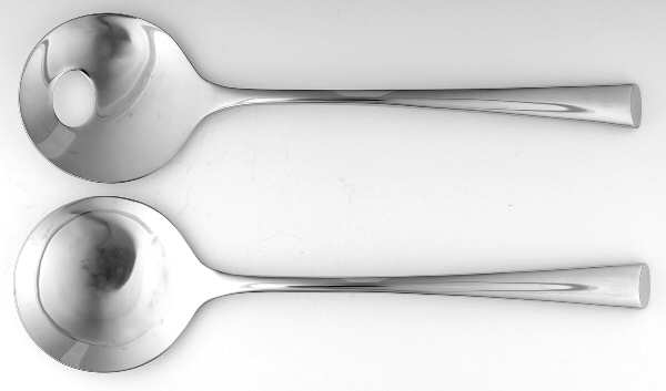 Bistro Cafe (Stainless) (2 Pc) Solid Salad Set