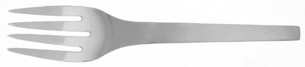 Picasso (Stainless, Glossy) Medium Solid Cold Meat Serving Fork