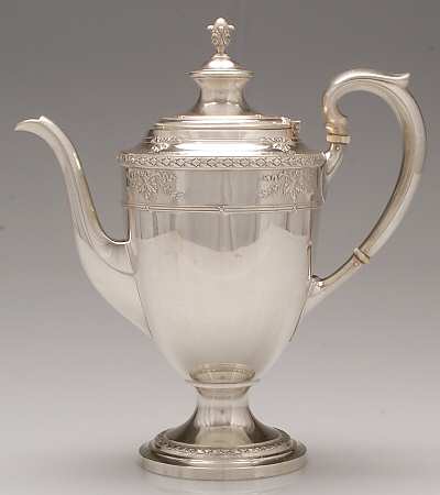 Marie Antoinette-Chased (Sterling, Hollowware) Coffee Pot