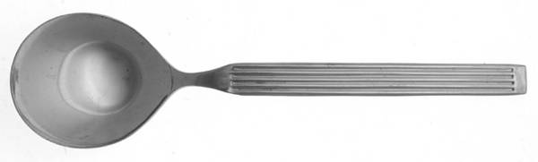 Linnea (Stainless) Round Bowl Soup Spoon (Cream Soup)