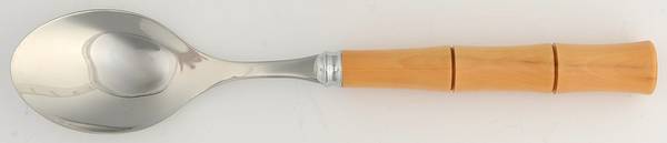 Byblos-Natural (Stainless, Wood) Place/Oval Soup Spoon