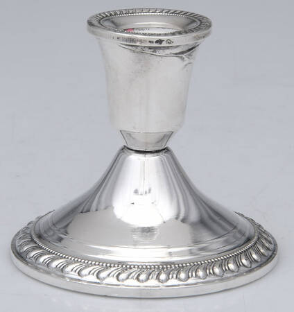 Sterling Candlesticks Weighted Console Candleholder by Duchin Creations