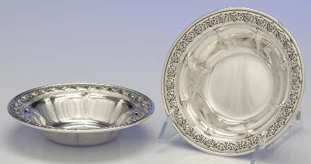 109 (Sterling, Hollowware) Pair of 5" Bon Bons by Durgin