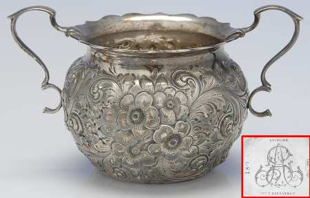 150 (Sterling, Hollowware) Mini Open Sugar Bowl