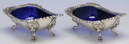 Silverplate Hollowware Master Open Salt (Set of 2)
