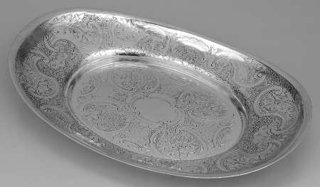ELB19 (Silverplate, Hollowware) 11" Bread Tray