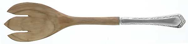 Rosemary (Sterling, 1944) Salad Serving Fork with Wooden Prongs
