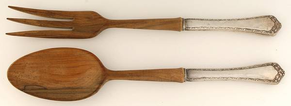 Rosemary (Sterling, 1944) Wooden Bowl 2 Piece Salad Set