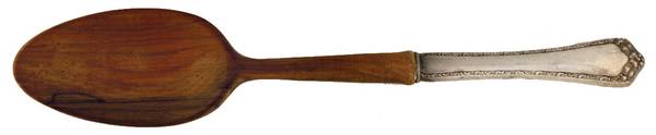Rosemary (Sterling, 1944) Salad Serving Spoon Wooden Bowl