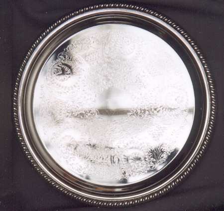 ETO1 (Silverplate, Hollowware) Round Silverplate Tray