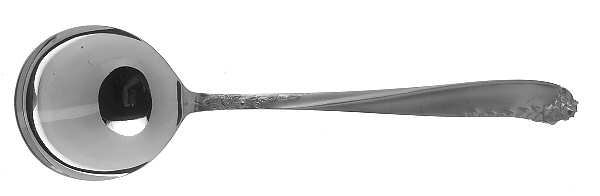 ELD22 (NICKEL) Round Bowl Soup Spoon (Gumbo)