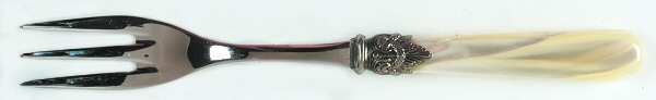 Napoleon-Pearl Ivory (Stainless) Large Solid Cold Meat Serving Fork