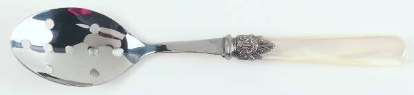 Napoleon-Pearl Ivory (Stainless) Pierced Tablespoon (Serving Spoon)