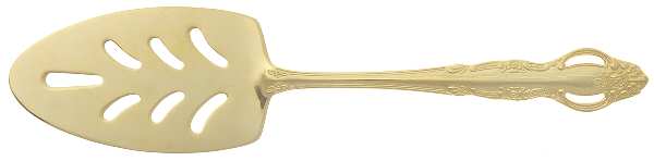 ESI13 (Gold Electroplate) Solid Pierced Pie Server