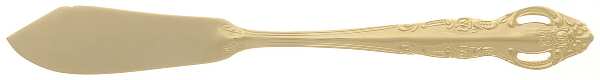 ESI13 (Gold Electroplate) Flat Handle Master Butter Knife