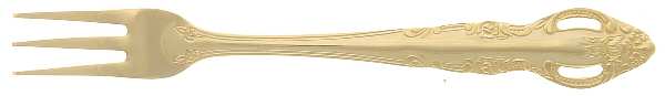 ESI13 (Gold Electroplate) Cocktail/Seafood Fork