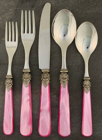 Napoleon-Pearl Pink (Stainless) 5 Piece Place Setting