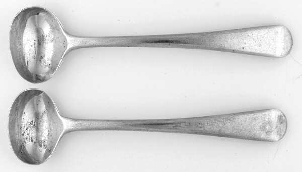 EFC1 (Sterling) Master Salt Spoon (Set of 2) by Eley,Fearn & Chawner