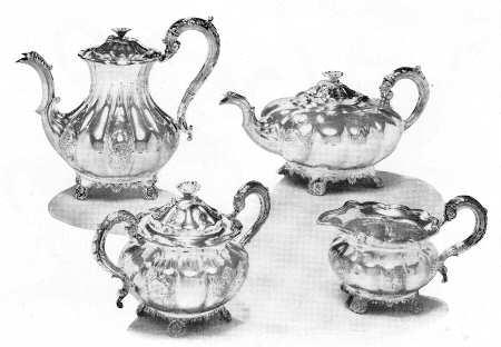 Melon-Partial Chased (Silverplate, Hollowware) by Ellis-Barker