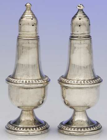 246 (Sterling, Hollowware) Weighted Salt and Pepper Set