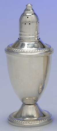 Sterling Salt & Pepper Sets Weighted Salt Shaker