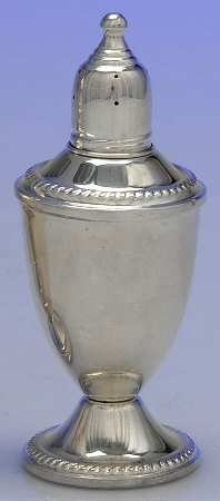 Sterling Salt & Pepper Sets Weighted Pepper Shaker