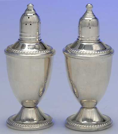 Sterling Salt & Pepper Sets Weighted Salt and Pepper Set