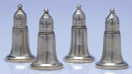 Sterling Salt & Pepper Sets (Set of 2) Weighted Salt & Pepper